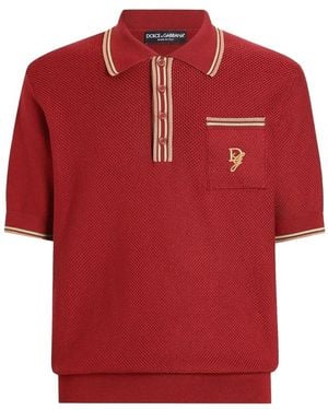 Dolce & Gabbana Polo Shirts - Red