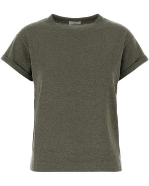 Brunello Cucinelli T-Shirts - Verde