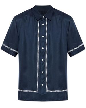Rag & Bone Short Sleeve Shirts - Blauw