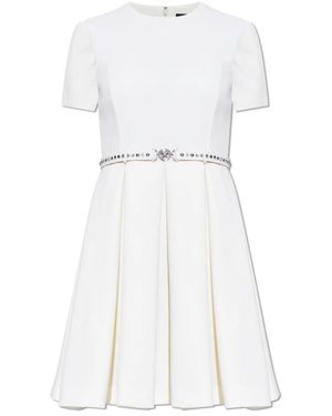 Versace Kleedjes ,Wit ,Wol Wool Dress
