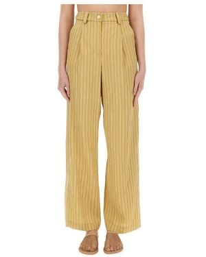 Alysi Wide Pants - Yellow