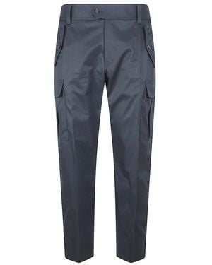 McQueen Straight Trousers - Blue