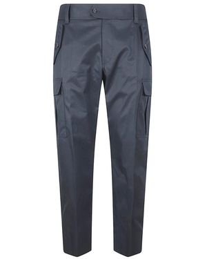 McQueen Straight Trousers - Blue