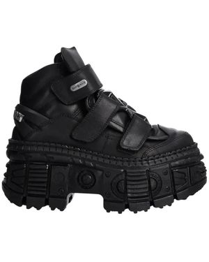 New Rock Ankle Boots - Negro