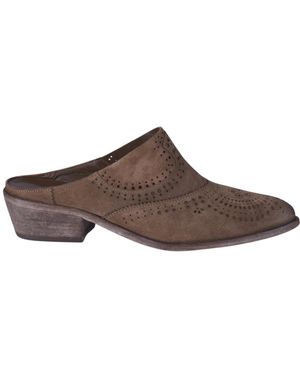 CURIOSITÉ Heeled Mules - Brown