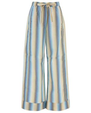 Ganni Wide Trousers - Blue