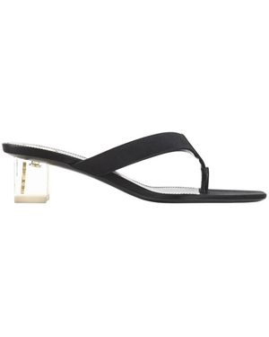 Saint Laurent Schoenen ,Zwart ,Leer Sip Sandalen