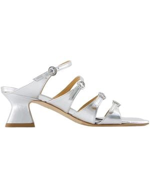 Aeyde Heeled Mules - Metallizzato