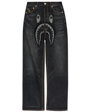 A Bathing Ape Straight Jeans - Negro