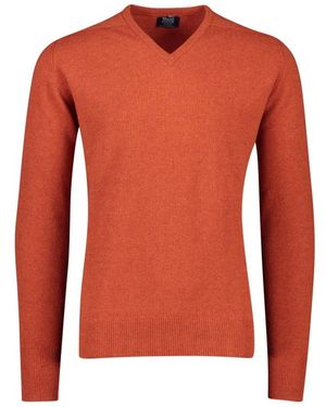 William Lockie V-Neck Knitwear - Oranje
