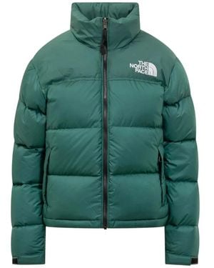 The North Face Logo-Detail Puffer Jacket - Green