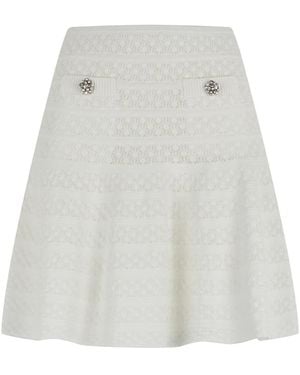 Self-Portrait Short Skirts - White