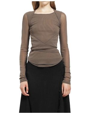 Lemaire Ballerina Wrap Top - Bruin