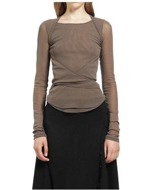Lemaire Long Sleeve Tops - Marron