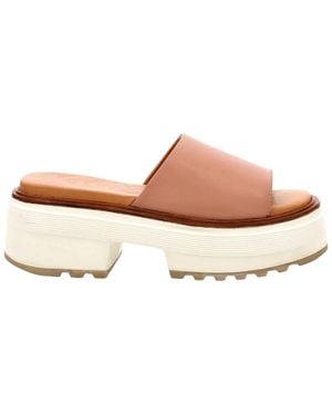Kickers Heeled Mules - Rosa
