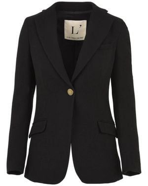 L'Autre Chose Schwarze jacke für frauen