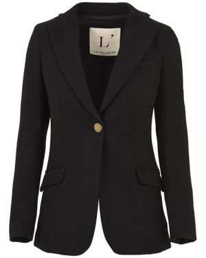 L'Autre Chose Jassen ,Zwart ,Zwarte Jas Voor Vrouwen