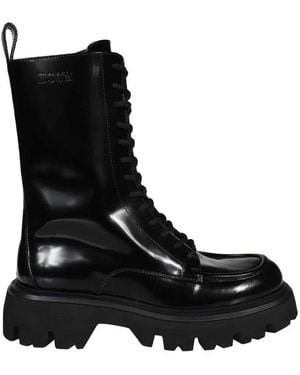 MSGM Lace-Up Boots - Black