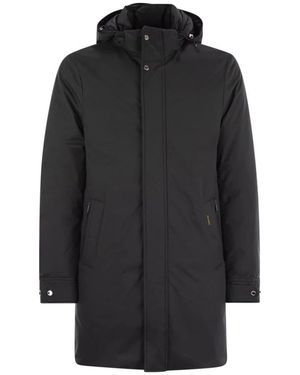 Moorer Jassen ,Blauw ,Smooth Duster - Zwart