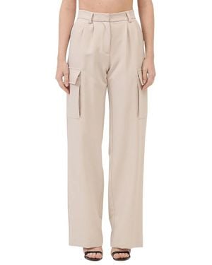 Ermanno Scervino Straight Trousers - Natural