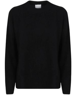 Allude Round-Neck Knitwear - Negro