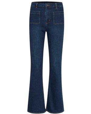 Kaffe Boot-Cut Jeans - Azul