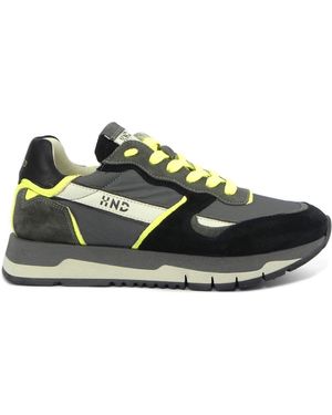 Hundred 100 Sneakers Camoscio+Tessuto - Groen