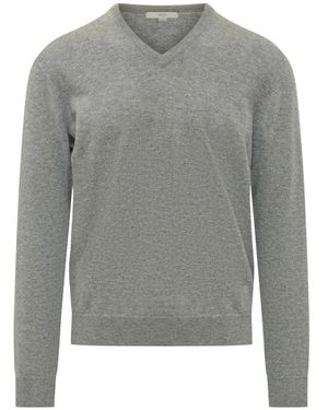 Malo V-Neck Knitwear - Grigio