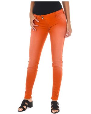 Met Skinny Fit Jeans - Orange