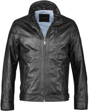 Bugatti Stilvolle Lederjacke Alexio - Schwarz