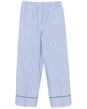 Prada Blaue Hose Mit Elastischem Bund