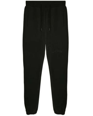Gcds Broeken ,Zwart ,Leer Slim Fit Broeken