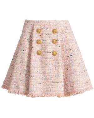 Balmain Rokken ,Veelkleurig ,Short Skirts - Roze
