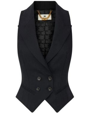 Elisabetta Franchi Waistcoats - Black