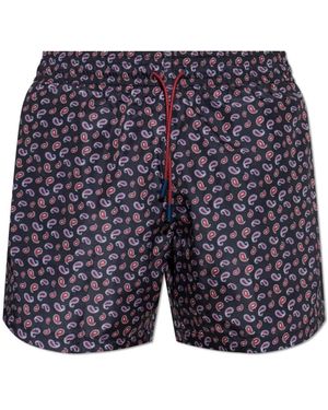 Etro Badmode ,Blauw ,Polyester Zwemshorts