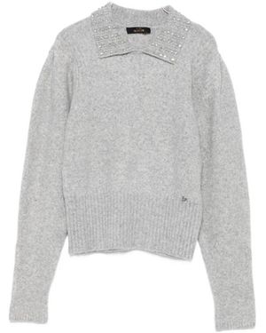 Twinset Round-Neck Knitwear - Gris