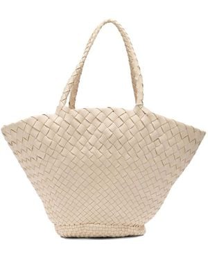 Dragon Diffusion Egola Geweven Leren Tote - Naturel