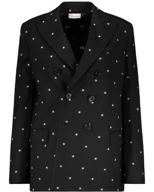 RED Valentino Zweireihiger Blazer - Schwarz