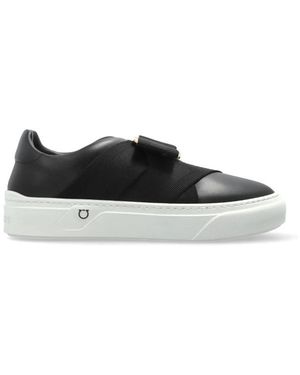Ferragamo Schoenen ,Zwart ,Leer Tropea Sneakers
