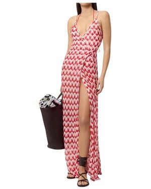 Missoni Badmode ,Veelkleurig ,Lange Cover Up - Rood
