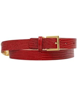 Elisabetta Franchi Leren Riem - Rood