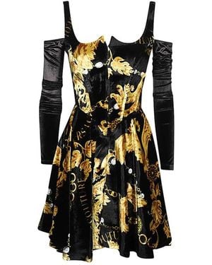 Versace Jeans Couture Flared Dress - Black