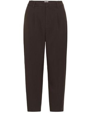 Kaffe Kamerle Hose Cropped - Braun