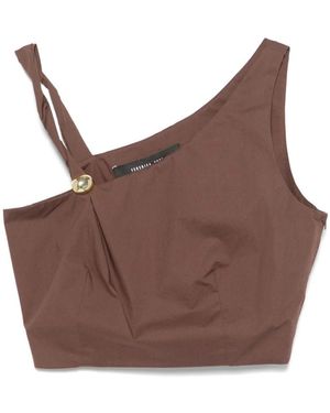 FEDERICA TOSI Sleeveless Tops - Brown