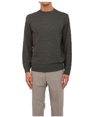 ARMANI EXCHANGE Round-Neck Knitwear - Grey