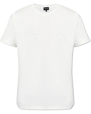 Giorgio Armani T-shirt mit logo - Weiß