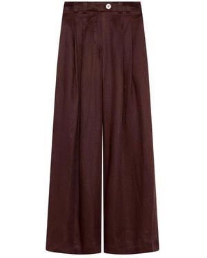Marella Wide Trousers - Purple