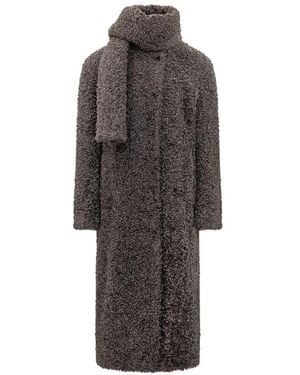 MSGM Faux Fur & Shearling Jackets - Marrón