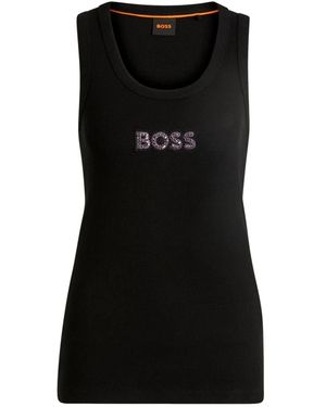 HUGO Sleeveless Tops - Nero