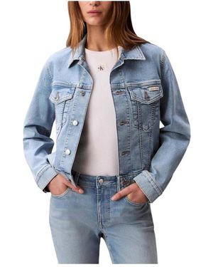 Calvin Klein Klassieke Trucker Jas - Blauw